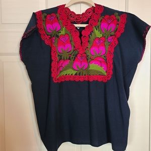 ARTISAN MEXICAN EMBROIDERED BLOUSE